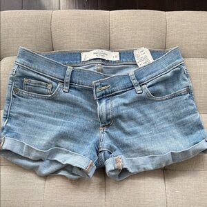 Abercrombie & Fitch Light Blue Denim Shorts